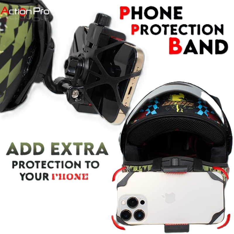 Action Pro Helmet Chin Mount Mobile Smartphone Action Camera