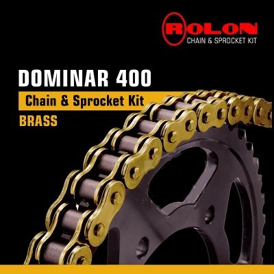 Bajaj Dominar 400 Brass Chain & Sprocket Kit