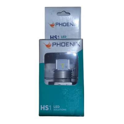 Phoenix LED Headlight Bulb For Motorcycle - Low & High Beam Bulb (White) HS1/12V/LED AC/DC 6000/6000K