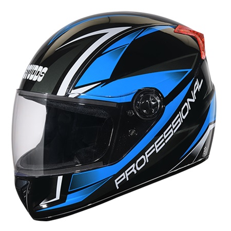 Studds Professional D2 N1 Black Full Face Helmet (SPD2N1B)