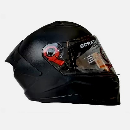 Studds Raider Full Face Helmet With Spoiler Black (SRFFHS1)