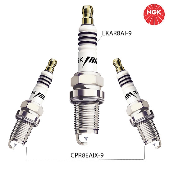 NGK Iridium Spark Plug Set for Bajaj Dominer 400, Pulsar NS200/RS200 Set of 3 (NISPBD400)