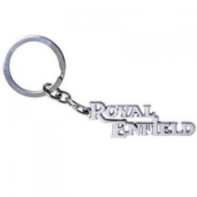 Royal Enfield Bike Metal Keychain Silver