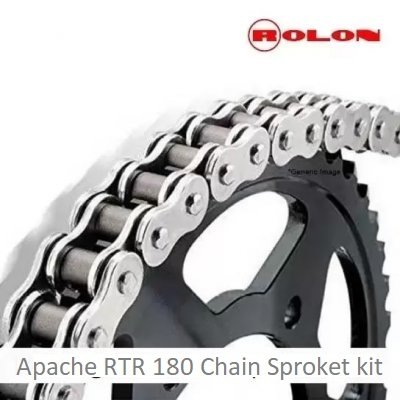 TVS Apache RTR 180 Chain Sprocket Kit Rolon (HNBOR148)