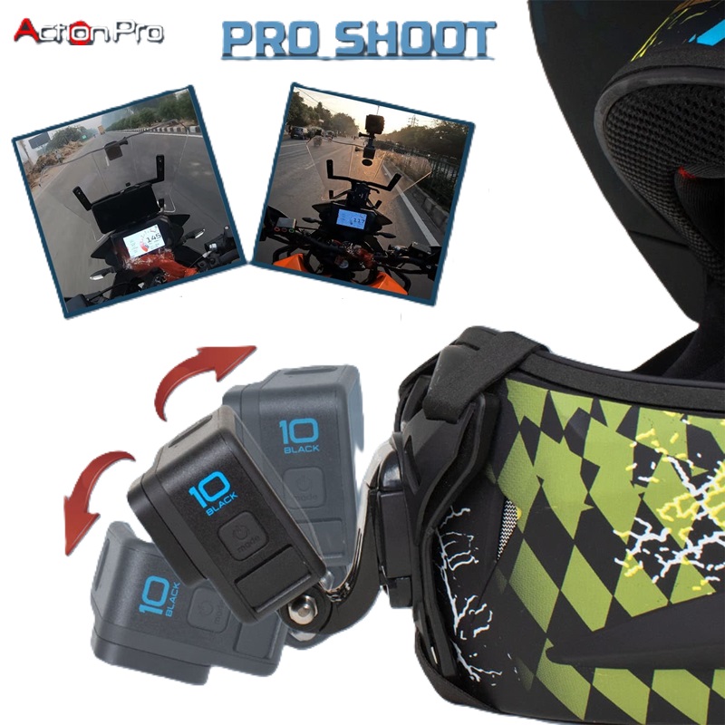 Action Pro Helmet Chin Mount Mobile Smartphone Action Camera