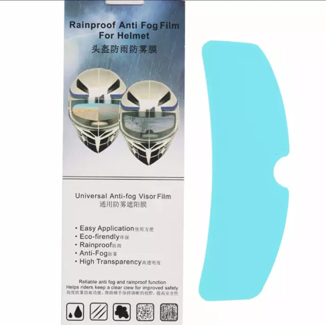 Anti Rain & Anti Fog Films for Bike Helmets 1 + 1 Combo