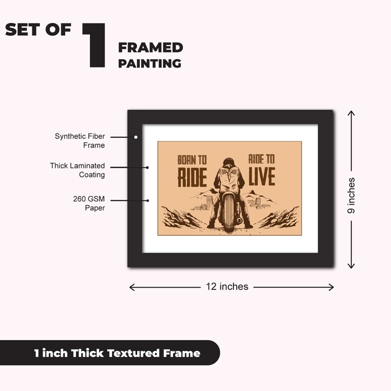 Born To Ride Ride To Live Photo Frame