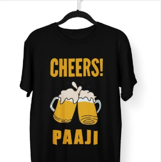 Cheers Paaji T Shirt for Bikers