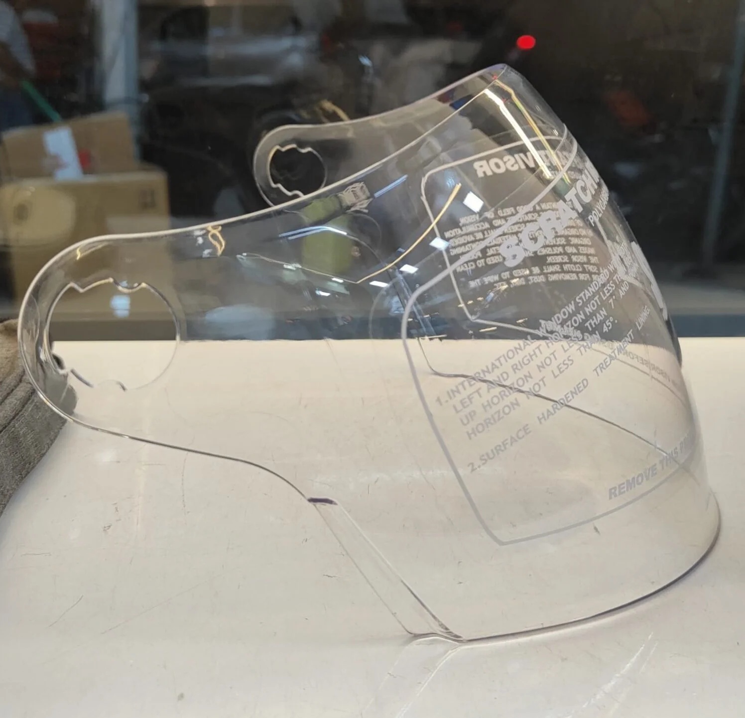 Clear Long Visor Royal Enfield Chopper Open Face Helmet
