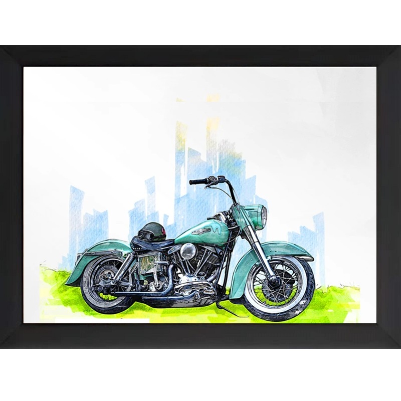 Cafe Racer BMW R80 Motorcycle Photo Frame for Bikers