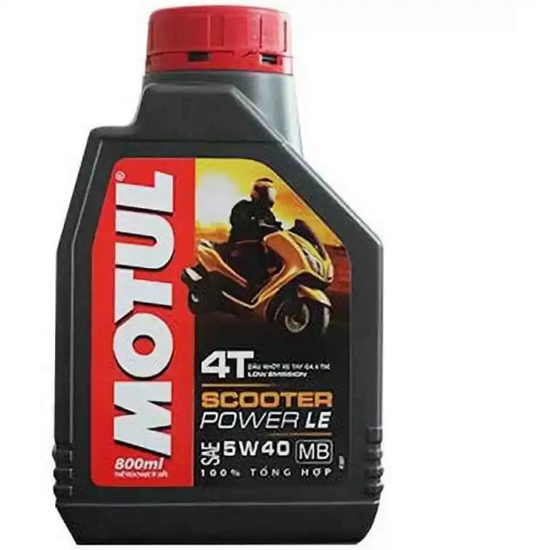 Motul 4T 100% Synthetic SAE 5W-40 MB Gearless Scooter Engine Oil (Part: 113412)