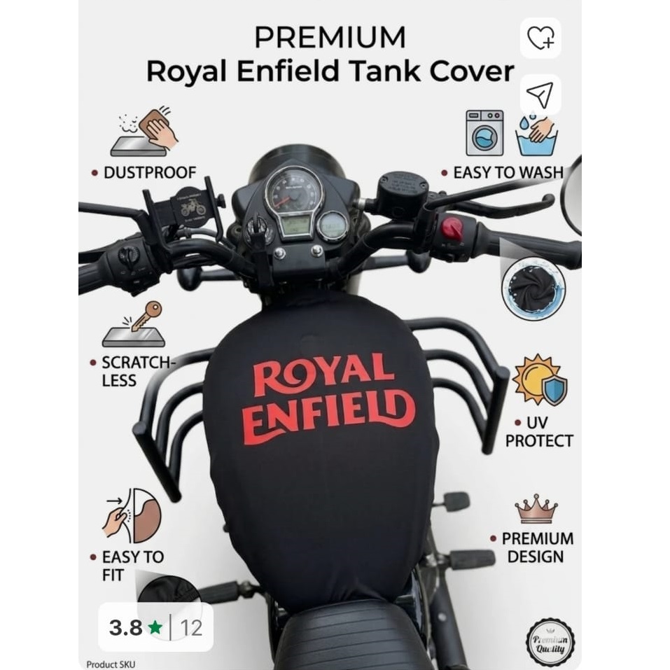 enfield classic 350 tank cover for himalayan Genuine Royal Enfield Premium Tank Cover for Himalayan Series