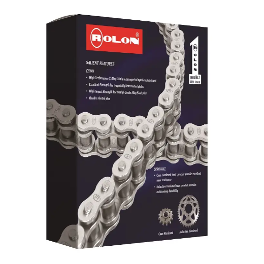 Rolon Genuine X-Ring Chain & Sprocket Set for TVS Apache RR310 (Part: KIT-NXR-264) R520NXR 112L/17T/42T