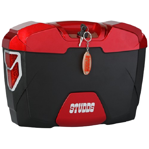Studds Explorer Box For Bike Red Black With Universal Fitment Clamps