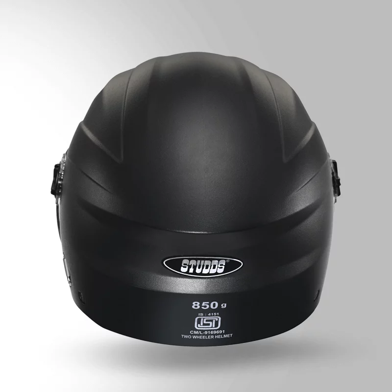 Studds Ray Open Face Helmet Black