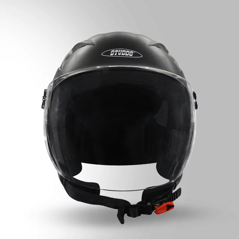 Studds Ray Open Face Helmet Black