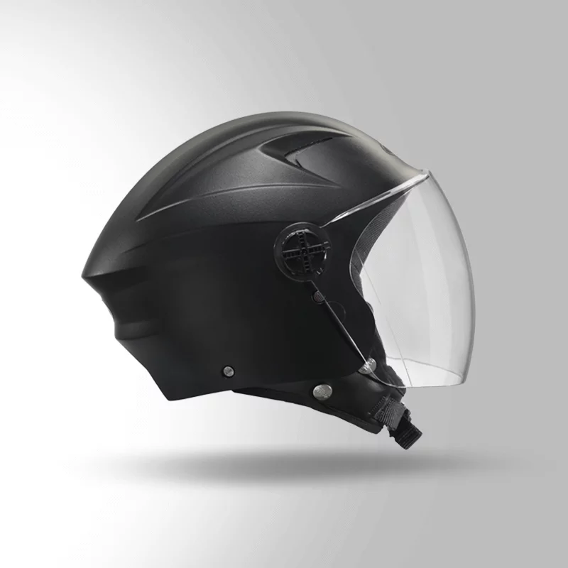 Studds Ray Open Face Helmet Black