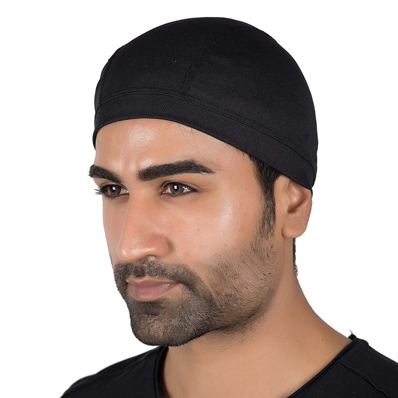 Under Helmet Quick Dry Breathable Skull Cap Patka Black